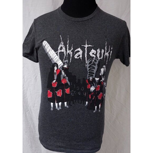 Ripple Junction Naruto Shippuden Akatsuki Mens Small Dark Grey T-Shirt - Picture 1 of 14
